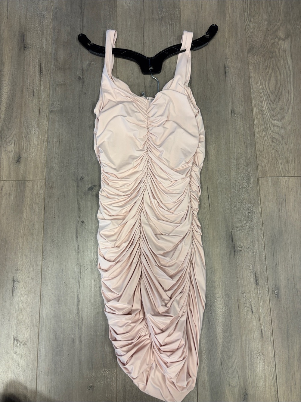 Aritzia Babaton Pink Ruched Tank Dress - Picture 6 of 10